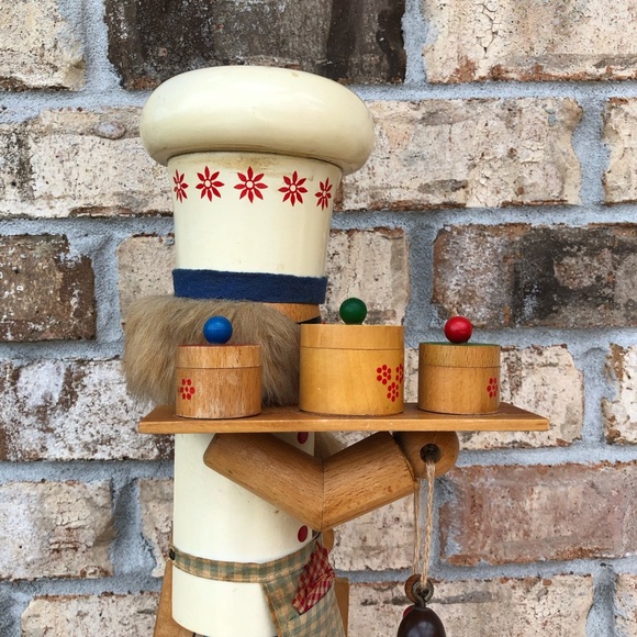 Original Steinbach Volkskunst Vintage Wood Nutcracker Chef From West Germany 16” - Picture 13 of 17